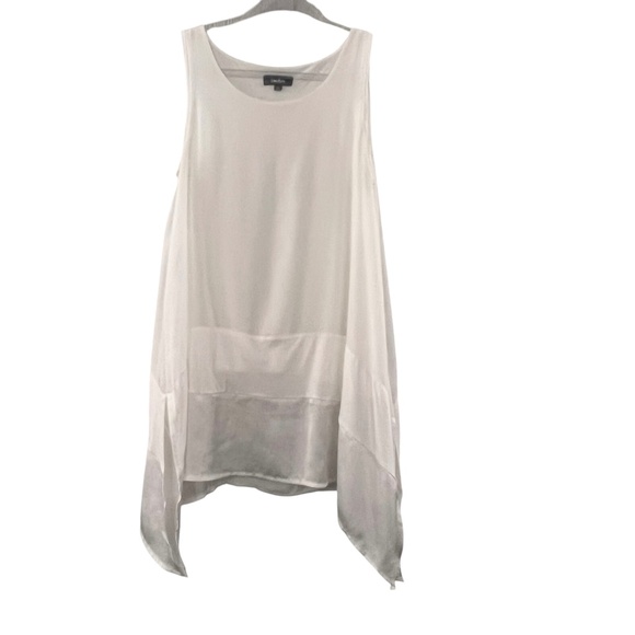 Neiman Marcus Flowy Tank Tunic Top M - Picture 1 of 10
